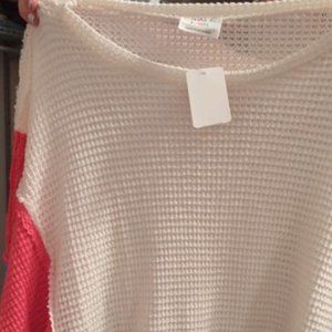 New With Tag! Fantastic Fawn Women's Small Oversized Waffle Knit Color Sweater